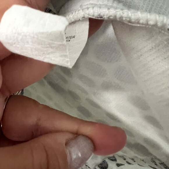 IC Connie K White Black Polka Dot Wired Collar Artsy Crinkle Jacket Size Medium - Picture 9 of 9